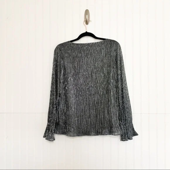 Banana Republic Metallic Ruched Long Sleeve Top - Picture 5 of 5